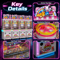 Machine de jeu personnalisée OEM/ODM pour parcs d'attractions, construite comme un borne d'arcade avec pousse-pièces, qualité stable et approvisionnement en pousse-pièces