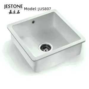 2023 Alta Qualidade Artificial Pia De Pedra Inteligente Acrílico Superfície Sólida Undermount Kitchen Sink