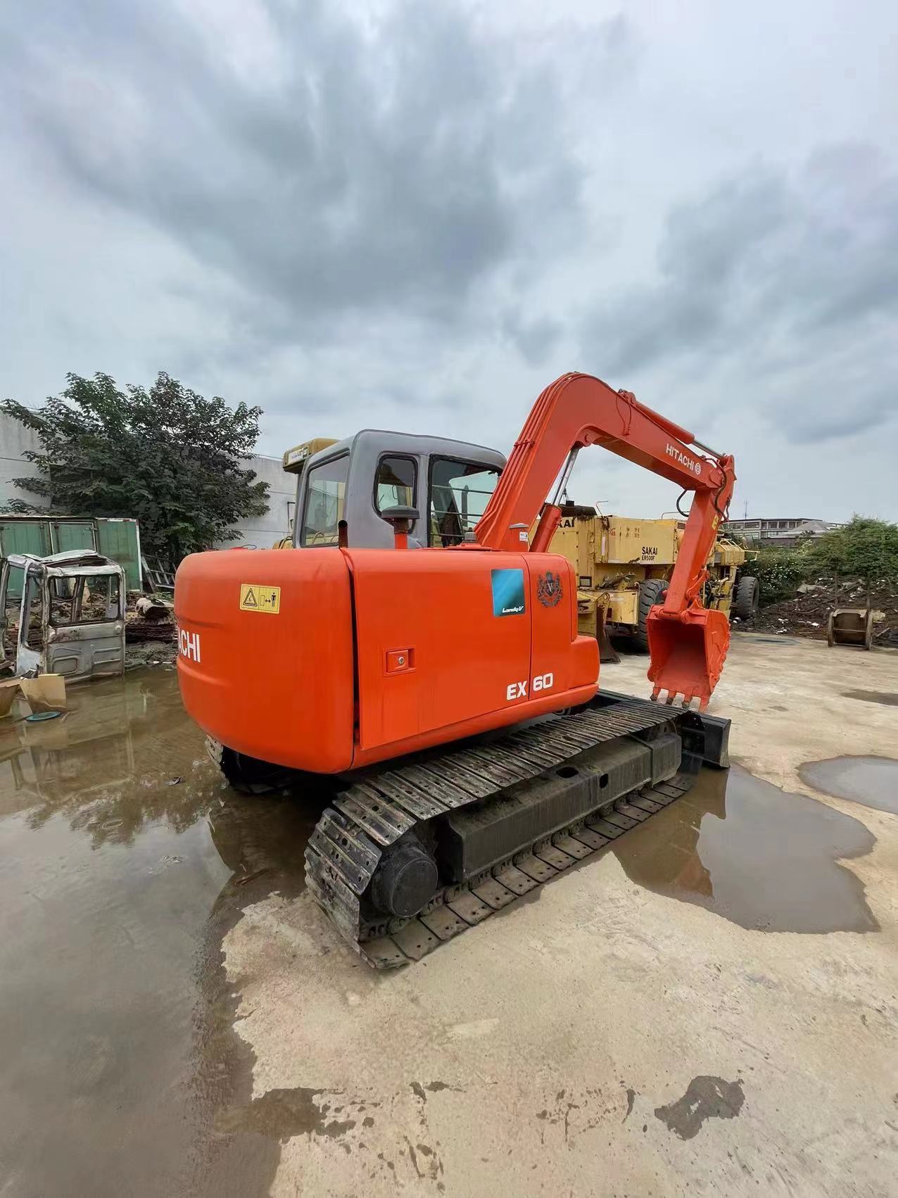 Hidrolik Beko Ekskavatör Makinesi Hitachi 6 Ton EX60-5 Kullanılmış