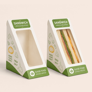 Scatole di Carta Personalizzate per <span class=keywords><strong>Sandwich</strong></span>, Confezioni per Alimenti da Asporto - Product Image 5