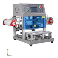 Machine à sceller pneumatique semi-automatique à gaz et à eau Plateau en plastique de table Récipient alimentaire Scellant Feuille Type-par fabricant