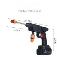 Pistolet de lavage haute pression domestique de qualité supérieure avec longue tige, poignée caoutchoutée et buse noire – Garantie 1 an