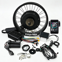 Kit Sepeda Listrik 20/26x4.0 inci 48-72V2000W 170/19mm Roda Fat Bike Direct Drive 45A UKC1+ Motor Hub Belakang Kit Konversi Sepeda Listrik