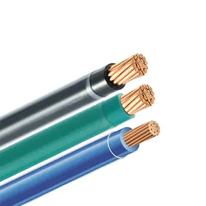 Cable eléctrico de cobre de nailon 99.99%, alambre de construcción de 10 calibres THWN, gran oferta de fábrica