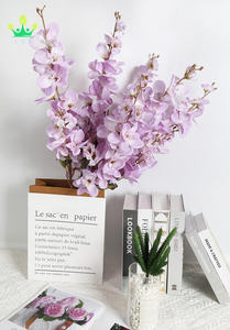 Delphinium artificiale <span class=keywords><strong>viola</strong></span> stelo <span class=keywords><strong>lungo</strong></span> Larkspur <span class=keywords><strong>fiore</strong></span> di seta per vaso alto composizione floreale matrimonio casa giardino decorazioni per feste - Product Image 4