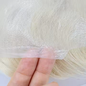 YUNSEN Peluca <span class=keywords><strong>de</strong></span> Cabello Humano 100% Remy para <span class=keywords><strong>Hombre</strong></span>, Calidad <span class=keywords><strong>de</strong></span> Salón, Topper <span class=keywords><strong>de</strong></span> Piel Súper Fina, Sistema <span class=keywords><strong>de</strong></span> Reemplazo Capilar Recto - Product Image 6