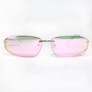 Sifier眼鏡新作男性用レトロメガネクールでスタイリッシュなラウンド高品質ピンククラシック楕円形サングラス - Product Image 1