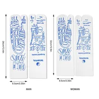 Chaussettes de réflexologie par acupression, physiothérapie, massage, soulagement des pieds fatigués, chaussettes de réflexologie avec outils de massage pour femmes et hommes
