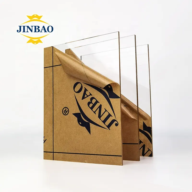 JINBAO china factory wholesale cast 4*8 2mm 10mm transparent acrylic plastic panel