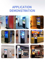 Kiosque Totem Publicitaire Numérique Tactile Ultra-Mince de 43 Pouces sous Windows/Android pour Intérieur avec Support au Sol pour Texte et Graphiques OEM
