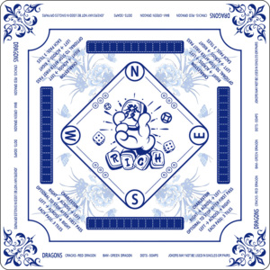 Tapis de Mahjong Américain Portable de Luxe Moderne de 31,5 Pouces en Caoutchouc avec Motif Chien de Compagnie, Résistant à l'Eau, Vente Directe Usine, En Stock - Product Image 3