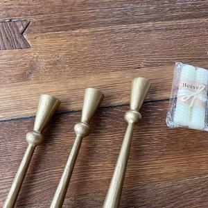 Wholesale Minimalist Vintage Iron Long Stemmed <strong>Candle</strong> Holder <strong>Stick</strong> Sets Antique <strong>Gold</strong> Metal <strong>Candle</strong> <strong>Stick</strong> Holder for Home Decor - Product Image 3