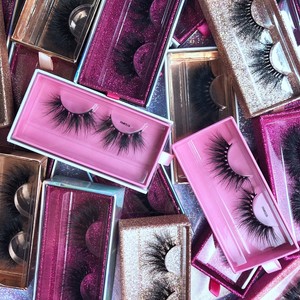 Muestra gratis peso ligero empaquetado personalizado 100% hecho a mano sin crueldad real 3D Mink Eyelash - Product Image 5