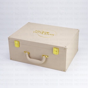 Caja de cuero de lujo de MDF con diseño personalizado, caja de recuerdo para bebé recién nacido Milestone con almacenamiento de 3 dientes, caja de recuerdo para bebé - Product Image 2