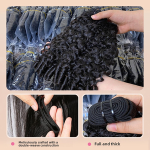 12A 10A France Curly Bundles Cheveux Humains Indiens Remy Super Double Drawn Double Trame Toutes Couleurs Femmes YEUNG BEAUTY - Product Image 5