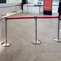 Meilleur prix barrière de ceinture rétractable ligne de file d'attente de sécurité aéroport site de l'événement poteau de contrôle des foules barrières de circulation