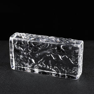 Briques <span class=keywords><strong>de</strong></span> <span class=keywords><strong>verre</strong></span> cristal rectangulaires transparentes pour la construction, briques <span class=keywords><strong>de</strong></span> <span class=keywords><strong>verre</strong></span> à motif trempé - Product Image 4