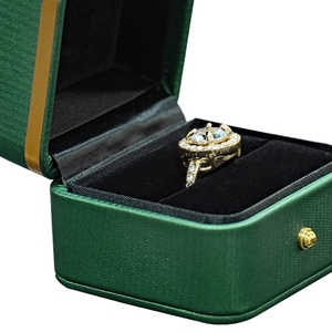 Customized Luxury <b>Ring</b> <b>Box</b> High Quality Engagement Wedding <b>Ring</b> Packaging <b>Box</b> - Product Image 3
