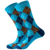 Chaussettes de cheville tricotées style automne Ins à rayures géométriques pour hommes et femmes, tendance décontractée, 100 % fibre de bambou respirante