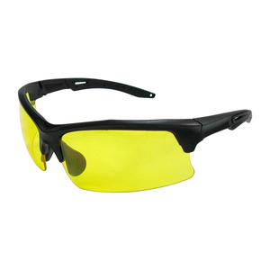 Lunettes de sécurité CE EN166 avec coussinet nasal PVC souple, barre de sourcils TPR et lentilles PC résistantes aux impacts - Product Image 3