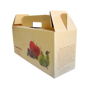 Caja de Embalaje de Cartón Corrugado Impresa Personalizada para Frutas y Verduras, Caja de Exhibición con Tapa Abierta para Productos Frescos - Product Image 3