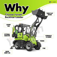 Chargeuse-Pelleteuse Diesel Yaweh à Prix Compétitif, Fabricants d'Équipements de Terrassement, Tracteur Compact 4x4 Chargeuse-Pelleteuse Mini