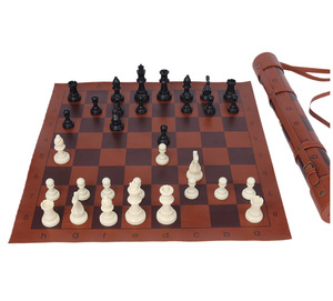 Scacchiera per mulinello portatile set di <span class=keywords><strong>scacchi</strong></span> in rotolo PU set di scacchiera per giochi all'aperto - Product Image 5