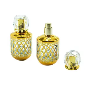 Bouteille de parfum Vaporisateur de parfum Vaporisateur de parfum en verre Obtenez 1000 Coupon 50ml Ensemble de verres Corps Cristal chaud Temps Surface industrielle POMPE