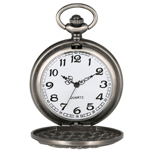 체인이있는 세 머리 드래곤 빈티지 그레이 스팀펑크 회중시계, 크리스마스 및 TV 쇼 선물을 위한 펜던트 목걸이 쥬얼리 - Product Image 5