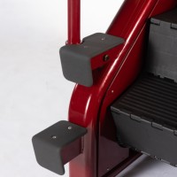 Equipo de Gimnasio Comercial para el Hogar, Simulador de Escaleras para Entrenamiento Cardiovascular, de Acero Negro, Listo para Usar, con 1 Año de Garantía