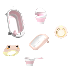 Juego de Baño para Bebés y Niños, 6 en 1, de Plástico, con Cubeta, Cuchara para Agua, Recipiente, Gorro - Product Image 1