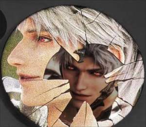 1 pieza 58mm Juego amor y Deepspace Cosplay reflectante Xavier Rafayel Ralayo Sylus Caleb Pins colección Breastpin para bolsos ropa - Product Image 6