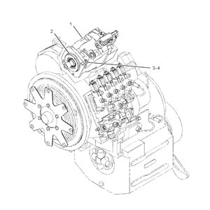 Pompe à piston hydraulique 2370292 237-0292 10R869 pour pièces de roues 930H 930G 928HZ - Product Image 1