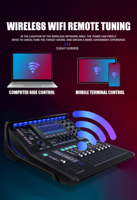TQ10 mélangeur numérique Audio professionnel 6 canaux avec lecteur USB pour Dj Live Sound DSP Processeur d'effet Console Living