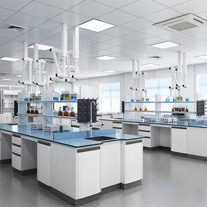 Tavolo da Laboratorio in Acciaio Resistente con Altezza Regolabile e Cassetti per Ospedali, Laboratori e Officine, Realizzato in Metallo - Product Image 3