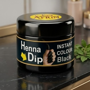 Henna Afrin en Polvo para Teñir al Instante, Color Negro, Tinte de Henna Oscura, Henna Natural en Polvo, Aceite para Hacer Conos, Tinta para Tatuajes con Aroma Intenso - Product Image 5