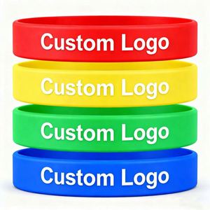 Bracelets en caoutchouc écologiques personnalisés pour cadeaux promotionnels, bracelets en silicone - Product Image 1