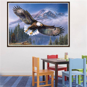 Peinture Diamant SONGWOOART Série Animaux DIY – Peinture Strass Décoration Maison <span class=keywords><strong>Aigle</strong></span> – Œuvre d'Art 5D en Diamant - Product Image 2