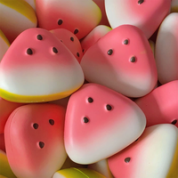 Watermeloen Squishy Speelgoed Schattige Pu Watermeloen Trage Rebound Simulatie Fruit Squeeze Decompressie Speelgoed Voor Kinderen Cadeau