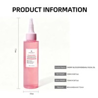 Huile faciale JMFREE Sakura 120ml, anti-âge, hydratation intense, sérum revitalisant pour le visage, OEM, étiquette privée 2026