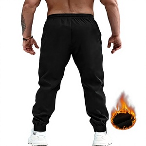 Mens Fleece <b>Lined</b> Jogger Trousers Winter Warm Sweatpants Casual <b>Pants</b> Wholesale Clothing Manufacturer - Product Image 2