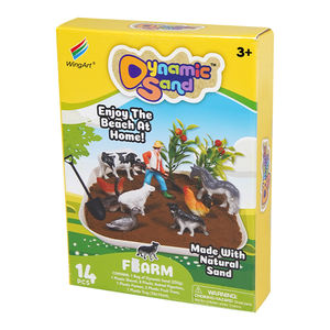 Wingart Brand Item #11992 Amazing <span class=keywords><strong>Farmland</strong></span> Dynamic Play Sand Set para niños Juegos de bricolaje Actividades Kids Scene Set - Product Image 1