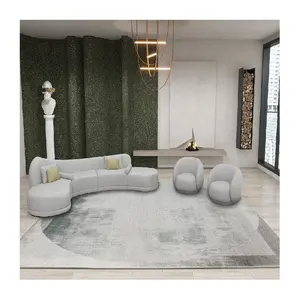 Karpet hijau harga pabrik Cina modis kualitas terbaik untuk dekorasi rumah komersial karpet ruang tamu disesuaikan
