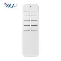 Control Remoto Inalámbrico RF de 6 Botones y 433 MHz con Código Variable, Anti-Golpes, para Puerta de Garaje y Automatización del Hogar, YET2185