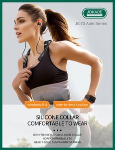 JOKADE headphone nirkabel ikat leher langsung pabrik versi 5.4 untuk olahraga/Gym/<span class=keywords><strong>Jogging</strong></span> 40H pemutar musik IPX4/perjalanan/perjalanan/kantor - Product Image 2