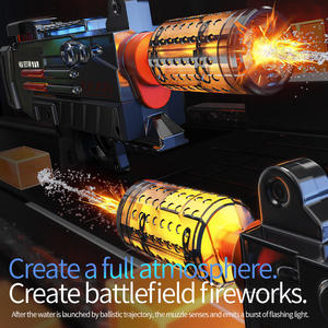 All'ingrosso giocattolo da gioco per bambini all'aperto, divertimento con pistola ad acqua automatica a lungo raggio, pistola ad acqua elettrica con museruola Flash - Product Image 4