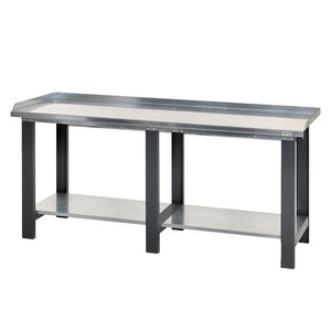 โต๊ะทำงานเหล็ก FG 128/2 พร้อมชั้นวางด้านล่าง สำหรับใช้งานในอุตสาหกรรม - Product Image 1