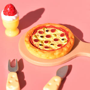 Little Bear Cake jamón Pizza pan sésamo hamburguesa batido de leche taza pan Flatback resina encantos para Slime funda móvil llavero DIY Cr - Product Image 5