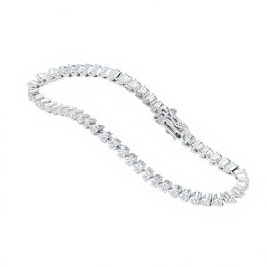 Premium Quality Moissanite Tennis Bracelet Luxury Jewelry for Women <b>Bridal</b> Wear Party Events and Everyday Bulk Supplier - Product Image 1