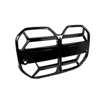 Pour BMW Série 4 G26 Gran Coupé 2021+ Style CS Grille avant noire brillante en ABS moulé par injection